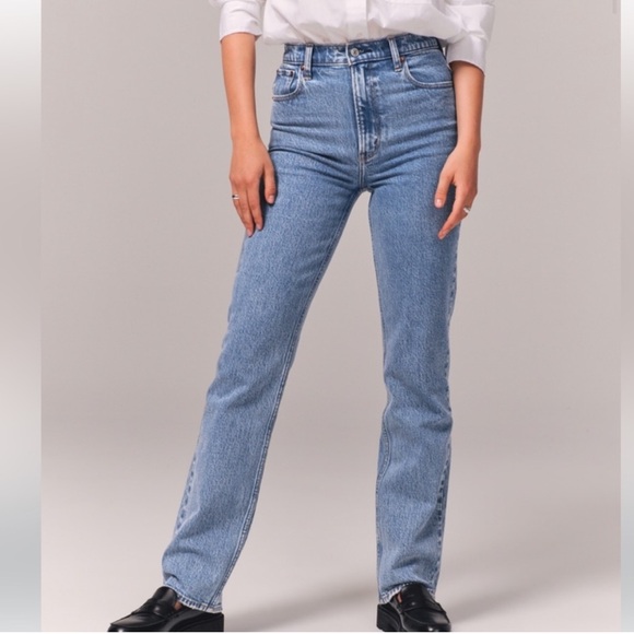 Abercrombie & Fitch Denim - Abercrombie & Fitch the 90’s straight ultra high rise jeans